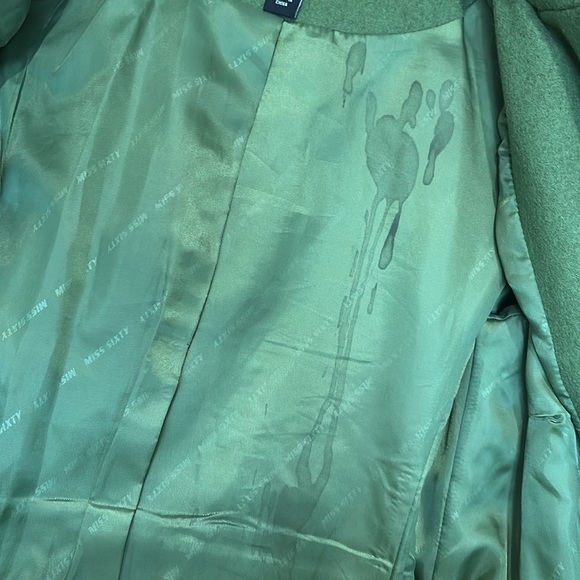 Miss Sixty Green Wool Peacoat size S - Picture 12 of 12